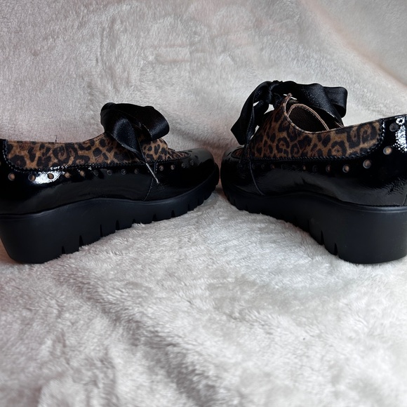 Wonders Ribbon Lace Derby Wedge Shoes - size 36 - Picture 5 of 9